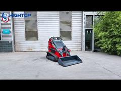 Video Máy xúc lật lái trượt đường tam giác HTS380T