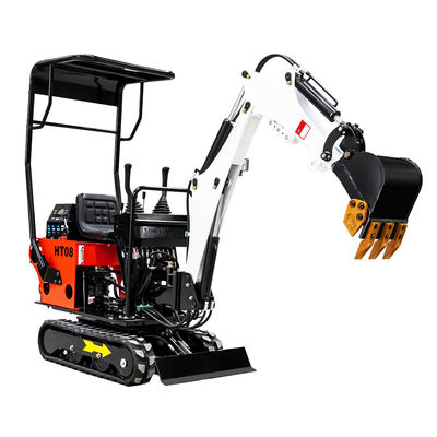 Động cơ Diesel Máy đào mini Hightop 0,8 tấn Màu tùy chỉnh Đỏ vàng xanh