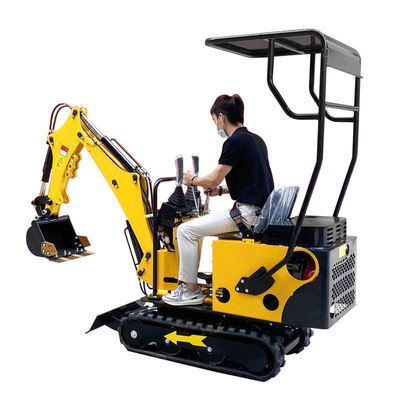 Máy xúc mini Diesel tiết kiệm năng lượng 800kg 12hp với vỏ bảo vệ tùy chỉnh