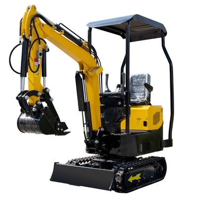 Boom Swing 1000kg Máy đào mini nhỏ Hightop có nắp sau đã mở