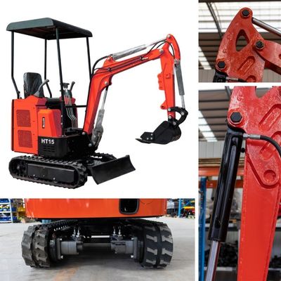1.5 Tone mạnh mẽ Mini Crawler Excavator Động cơ thương hiệu nhập khẩu