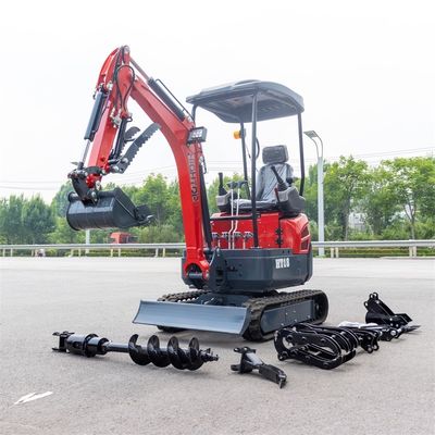 Tốc độ xoay 12RPM 1800kg Máy đào thủy lực mini với đường ray kéo lại để đào hiệu quả