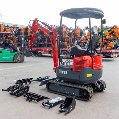 Nhập khẩu thương hiệu động cơ 1800kg Mini máy đào thủy lực với đường ray kéo ra