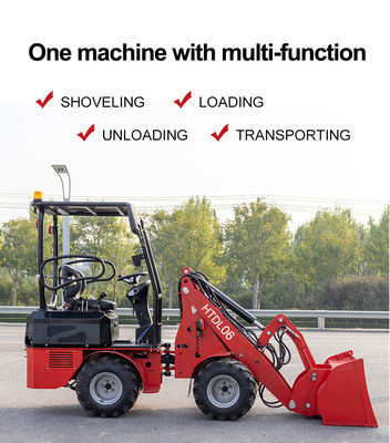 Máy tải bánh xe cao có nước làm mát 7.5KN lực kéo được trang bị động cơ D1105